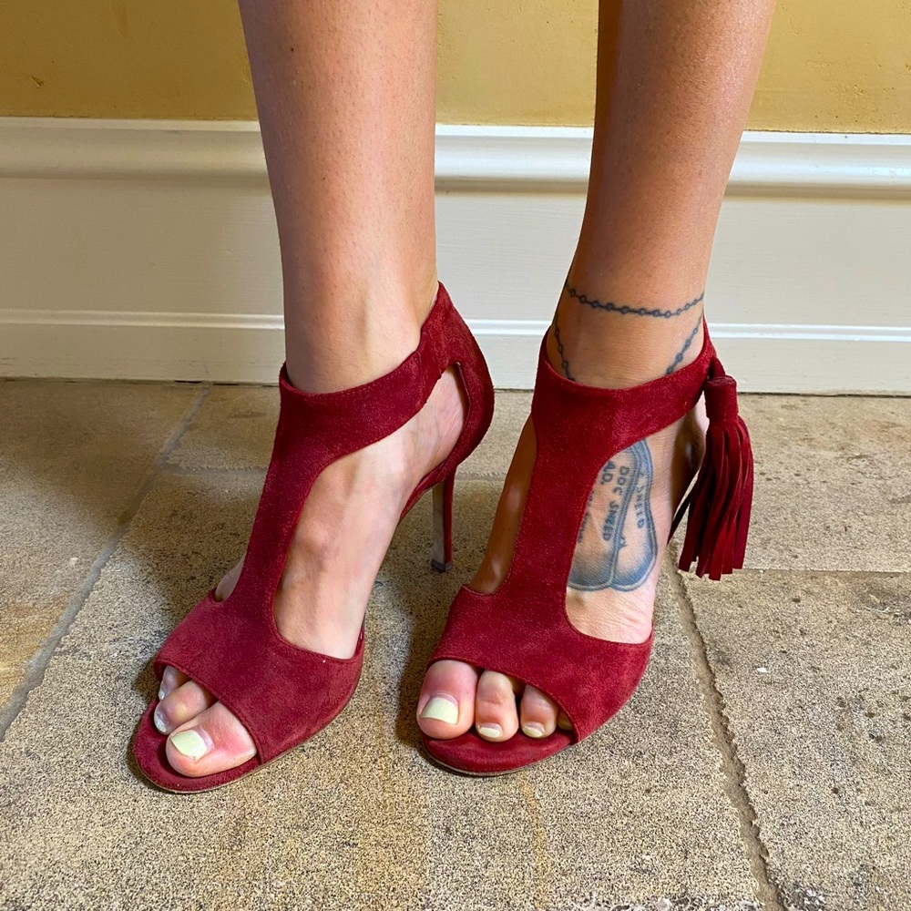 Kate Spade Tassel Red Heels